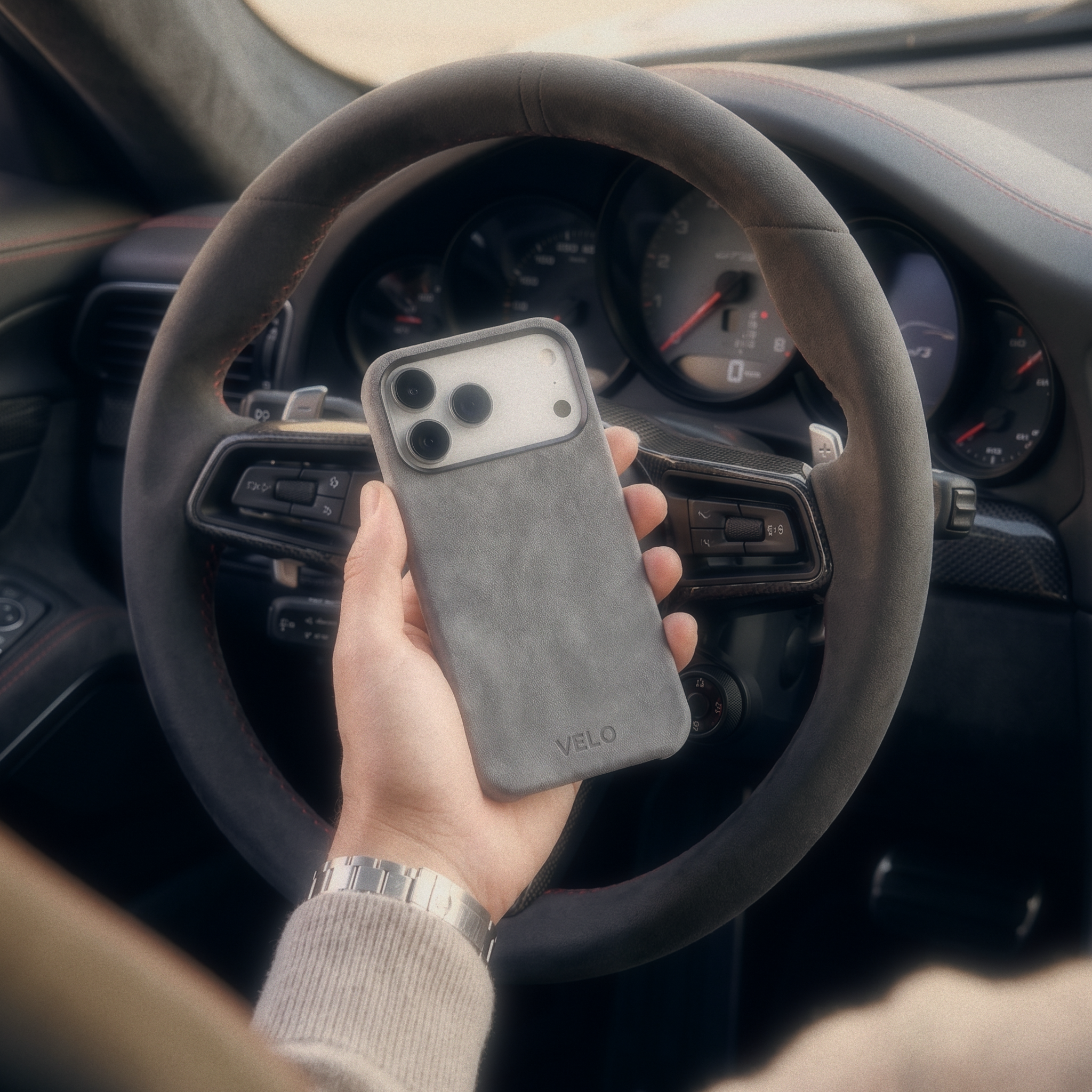 VELO — Alcantara® iPhone Case - Space Grey