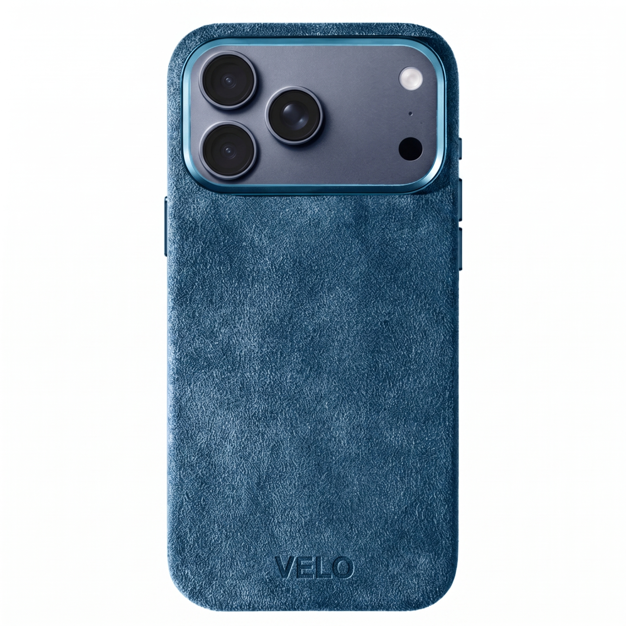 VELO — Alcantara® iPhone Case - Navy Blue
