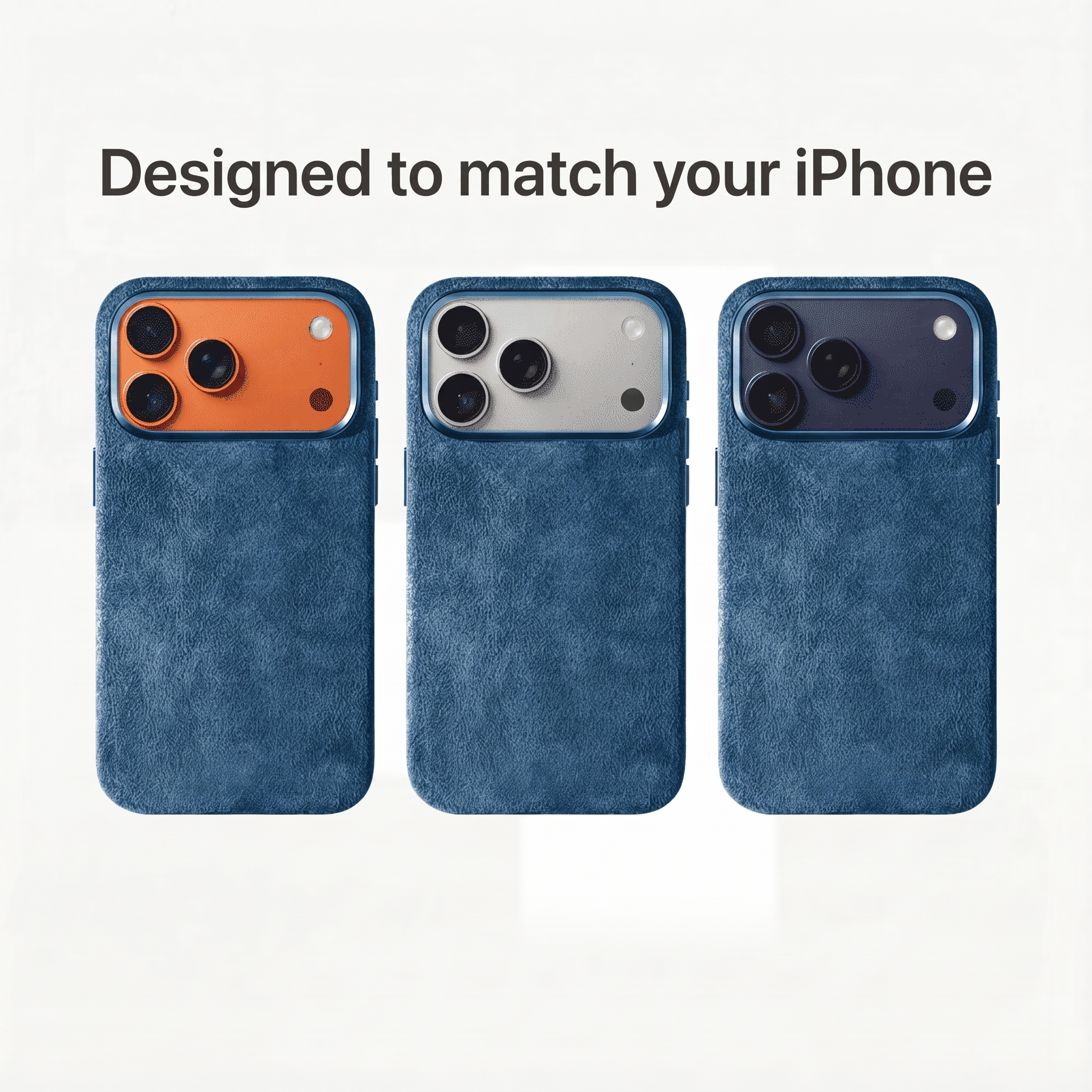 VELO — Alcantara® iPhone Case - Navy Blue