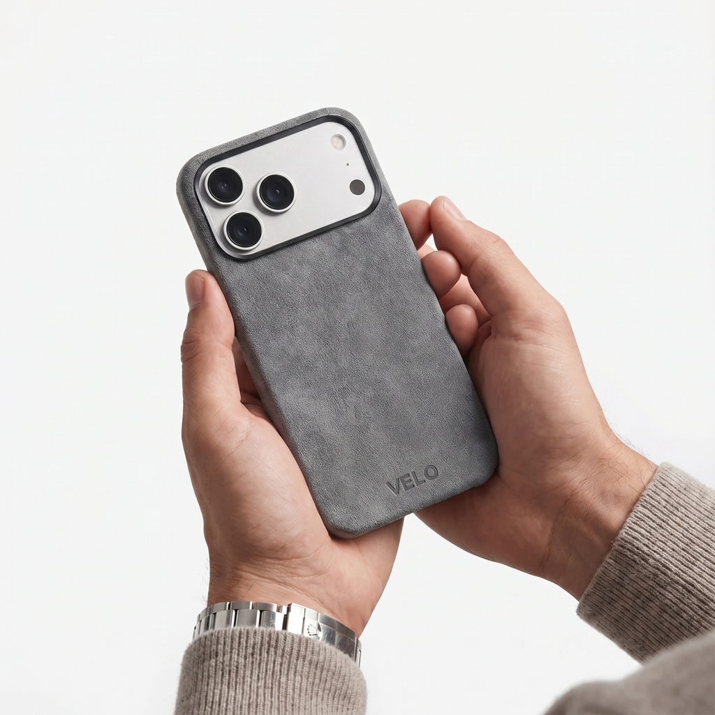 VELO — Alcantara® iPhone Case - Space Grey