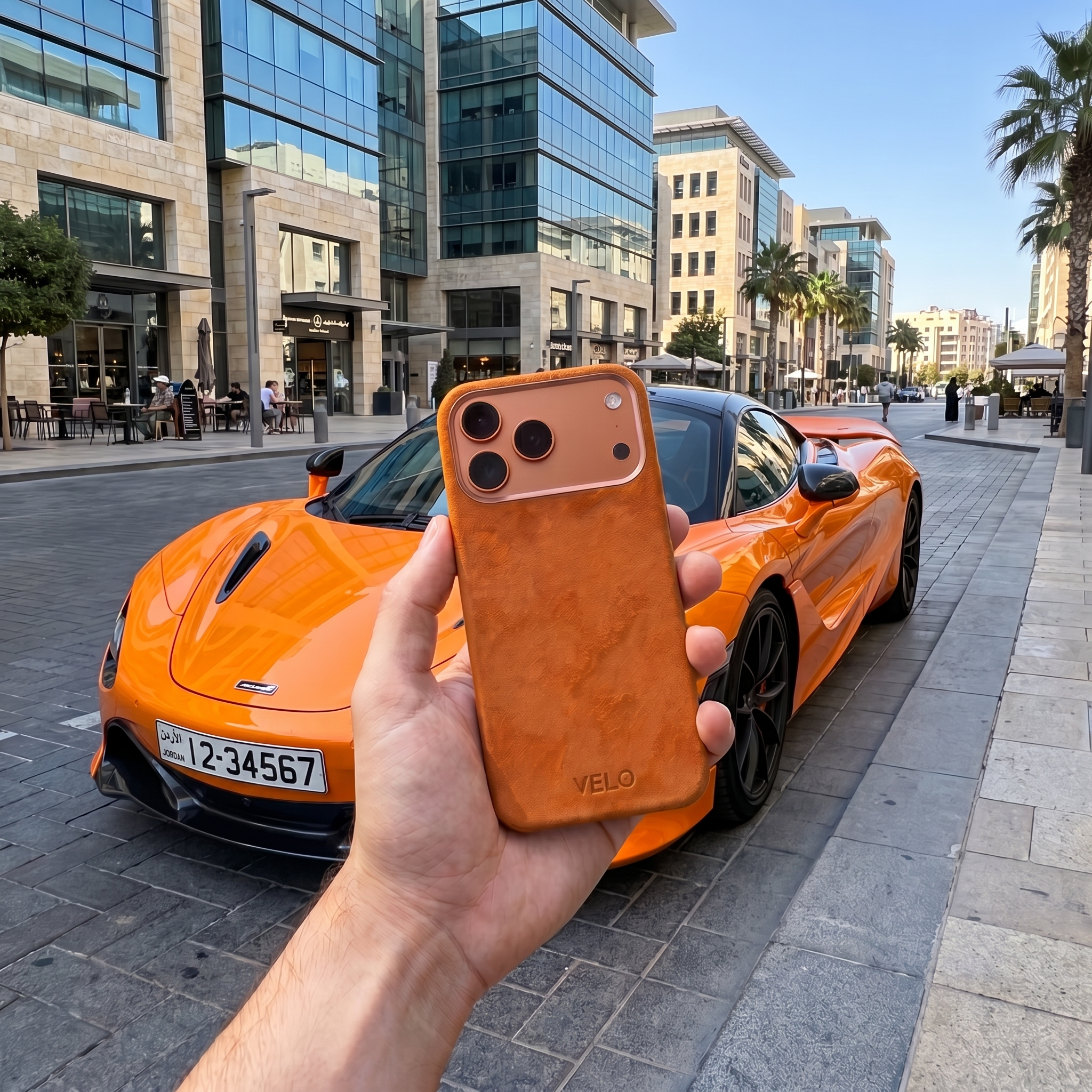 VELO — Alcantara® iPhone Case - McLaren Orange