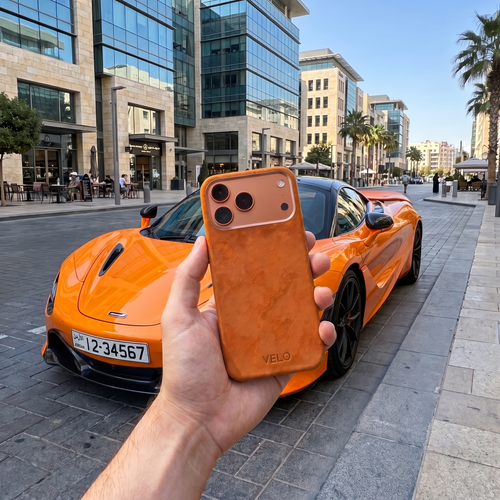 VELO — Alcantara® iPhone Case - McLaren Orange
